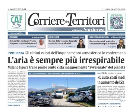 Sul nuovo Corriere dei Territori si parla di aria irrespirabile nelle città: l’inchiesta di questa settimana