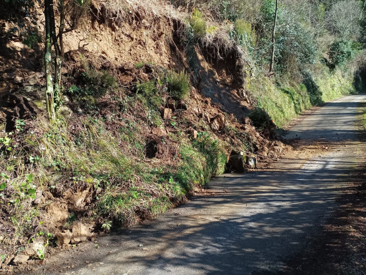 Al via i lavori di ripristino della frana a Fossato di Vignale