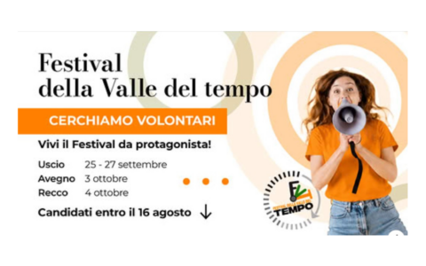 Festival della Valle del Tempo: volontari cercasi