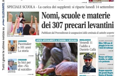 Il Nuovo Levante da oggi in edicola