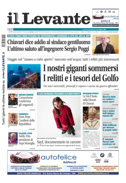 Il Nuovo Levante da oggi in edicola
