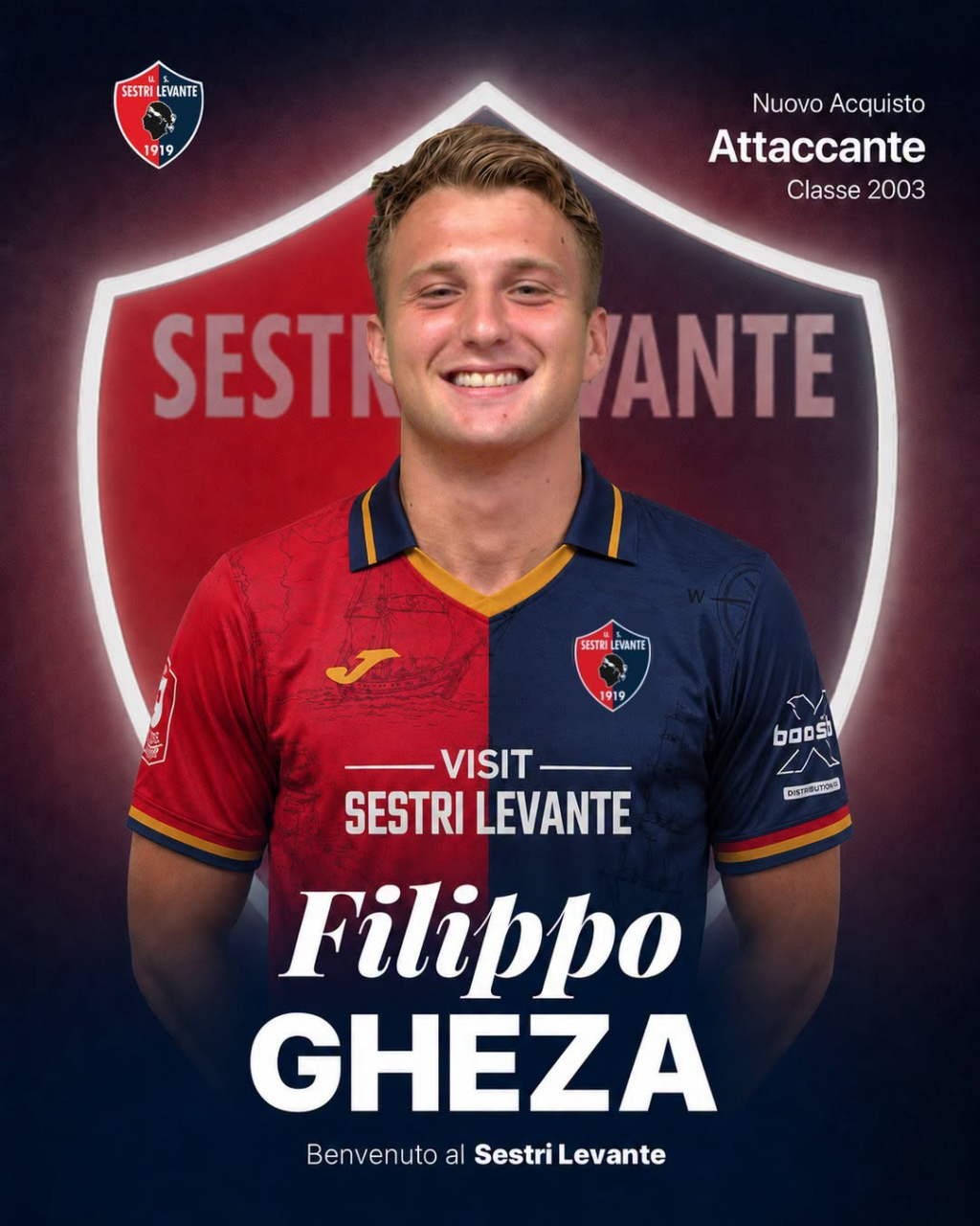 Filippo Gheza è un nuovo giocatore del Sestri