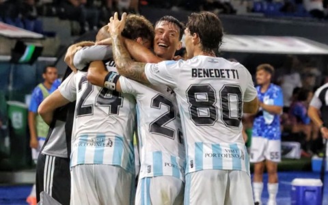 Entella show a Pisa, i biancocelesti calano il poker