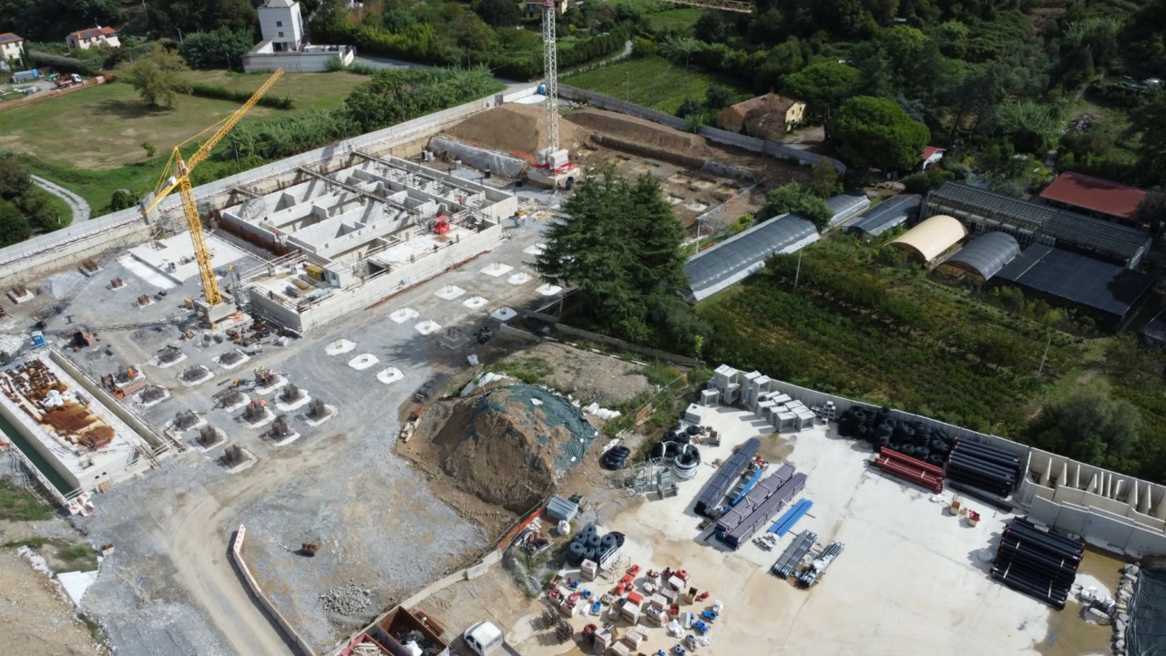 Depuratore comprensoriale, sopralluogo al cantiere di Ramaia