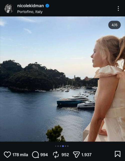 Nicole Kidman a Portofino