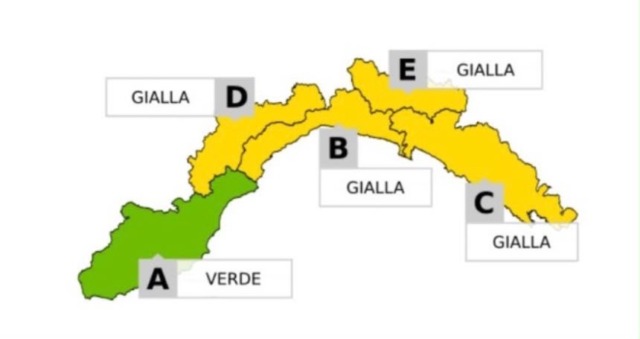 Allerta gialla per temporali dalle 8 di mercoledì 9 settembre
