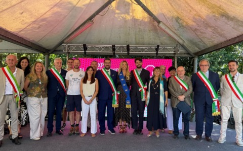 La sindaca metropolitana Silvia Salis in visita all’Expo Val Fontanabuona e Valli del Tigullio