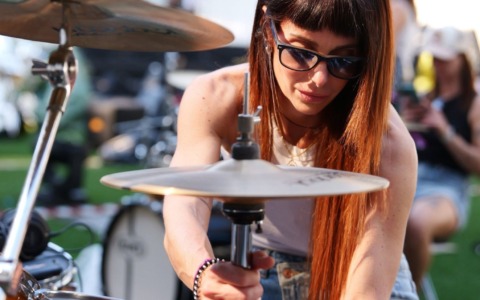 La batterista Carlotta Gandolfo ai Giochi del Mediterraneo