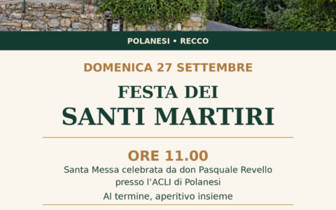 Polanesi celebra i Santi Martiri: messa all’ACLI e festa nel pomeriggio