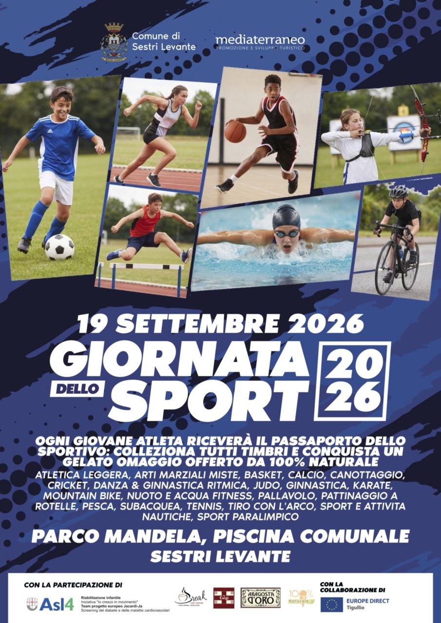 Giornata dello Sport, fervono i preparativi a Sestri Levante