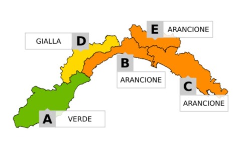 Giovedì 17 settembre allerta gialla e poi arancione per temporali su Centro e Levante della Liguria