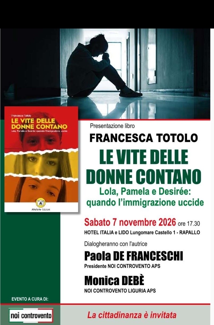 Rapallo, presentazione del libro di Francesca Totolo: le critiche del PD