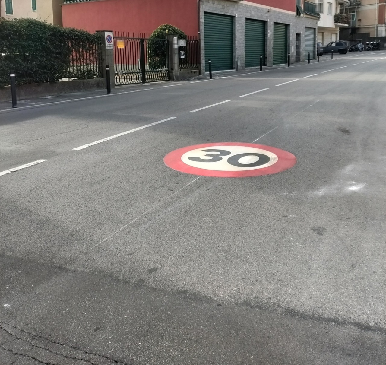 A Santa Margherita Ligure per via Garibotti è stato disposto il limite dei 30 km/h
