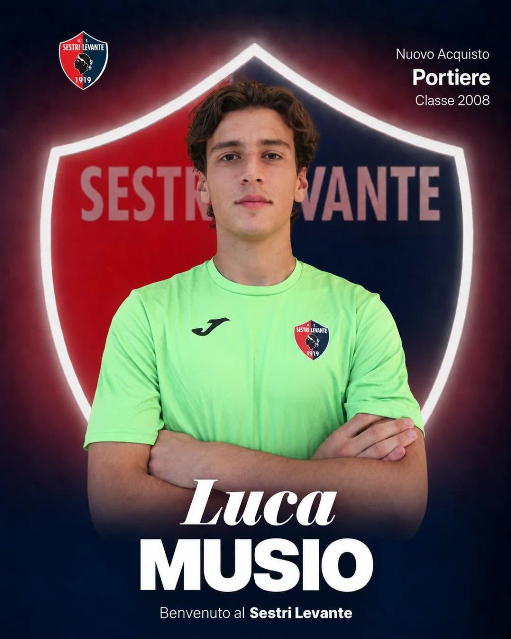 Luca Musio è il nuovo portiere dell’U.S. Sestri Levante