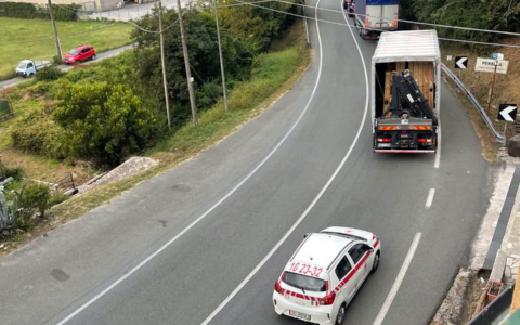 Incidente stradale sulla S.S.225 della Fontanabuona in località Perella
