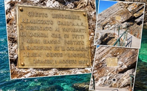 La targa dedicata ai naviganti zoagliesi è tornata al suo posto