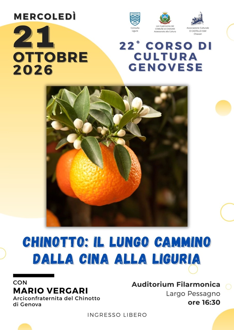 Corso di cultura genovese a Chiavari, alla scoperta del chinotto