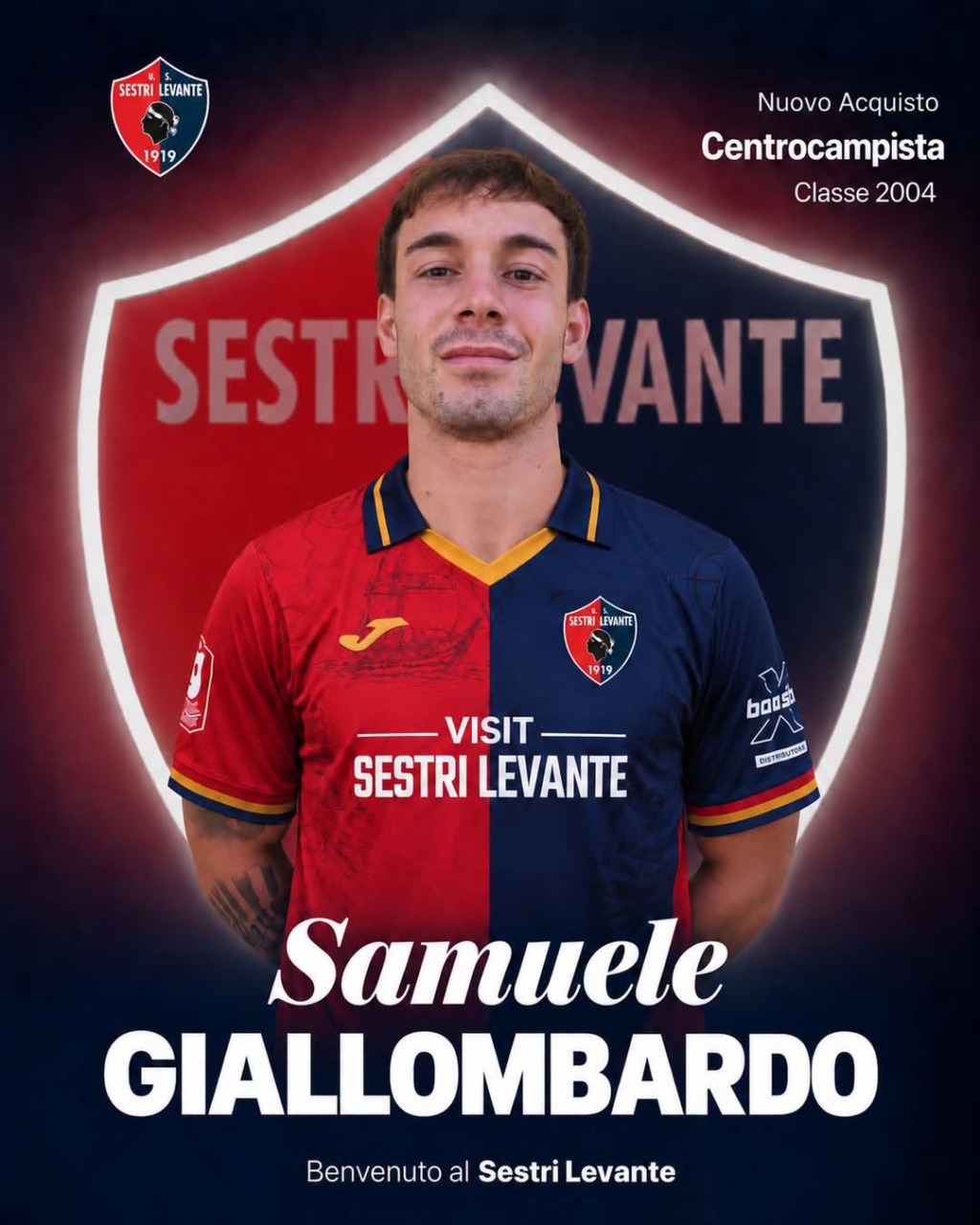 Sestri Levante, dal Bra arriva Samuele Giallombardo