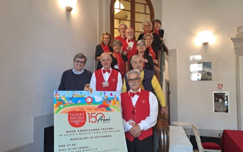 Sala gremita per la festa dei 150 anni del Teatro Sociale