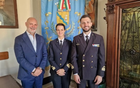 Visita ufficiale a Lavagna della nuova comandante della Locamare di Santa Margherita Ligure