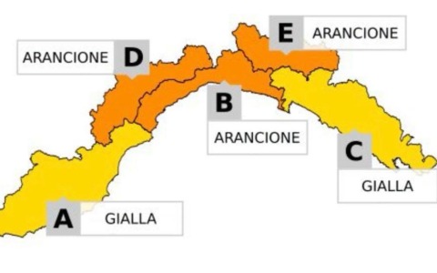Allerta meteo gialla domani, domenica 18 ottobre, nel Levante ligure