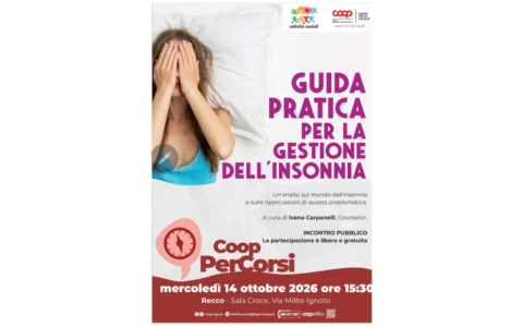 A Recco ritornano gli incontri Coop e Le Arcate: primo appuntamento dedicato all’insonnia