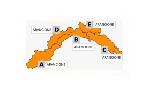 Allerta meteo arancione anche sul Levante